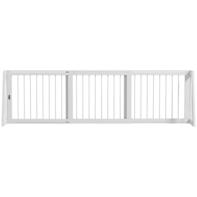 PawHut - barrière sécurité chien rétractable H.56 cm - blanc