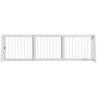 PawHut - barrière sécurité chien rétractable H.56 cm - blanc PawHut - barrière sécurité chien rétractable H.56 cm - blanc