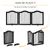 PawHut - Barrière modulable sécurité animaux H.61 cm - noir