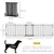 PawHut - barrière chien modulable pliable H.74,5 cm - noir