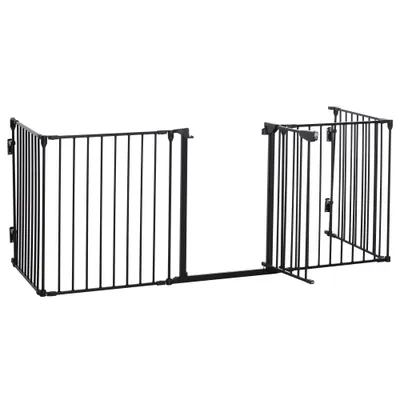 PawHut ? Barrière de sécurité parc enclos chien modulable pliable
