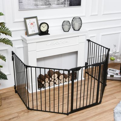 PawHut ? Barrière de sécurité parc enclos chien modulable pliable