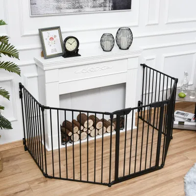 PawHut - barrière chien modulable pliable H.74,5 cm - noir