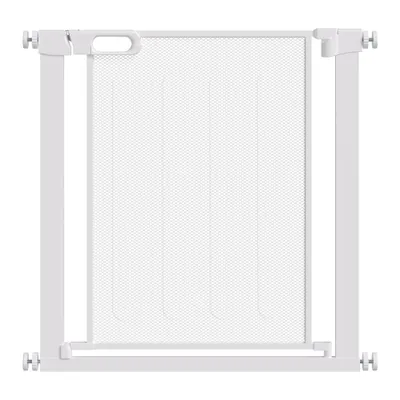 PawHut - Barrière animaux réglable H.75-82 cm - blanc PawHut - Barrière animaux réglable H.75-82 cm - blanc