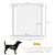 PawHut - Barrière animaux réglable H.75-82 cm - blanc