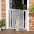 PawHut - Barrière animaux réglable H.75-82 cm - blanc