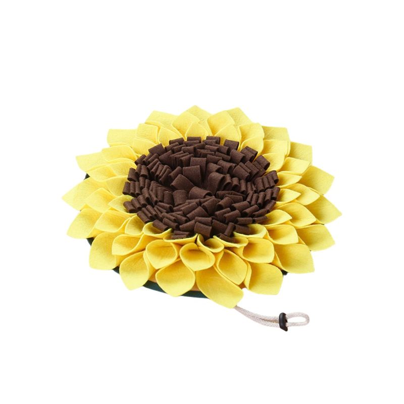 FurryFusion Tapis à renifler pour chat et chien en forme de tournesol
