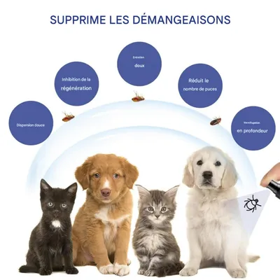 FurryFusion Spray antiparasitaire externe pour chiens et chats, 100 ml