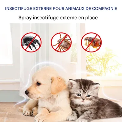 FurryFusion Spray antiparasitaire externe pour chiens et chats, 200 ml