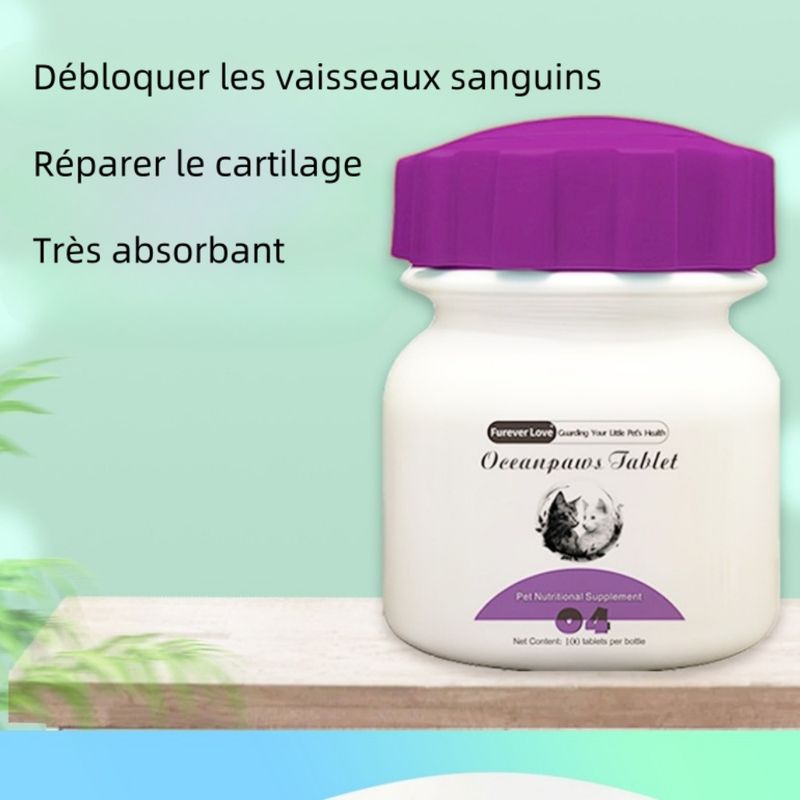 FurryFusion Comprimés d'huile de poisson pour chiens et chats