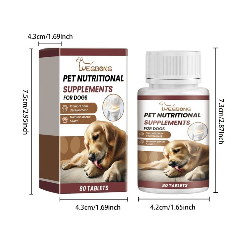 FurryFusion Comprimés de vitamines et de calcium pour chiens