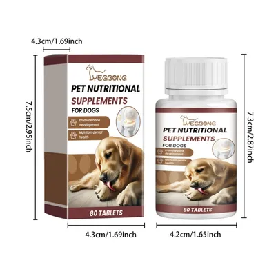 FurryFusion Comprimés de vitamines et de calcium pour chiens