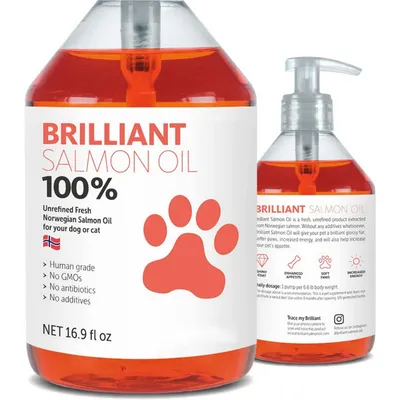 FurryFusion Huile de saumon pour chiens