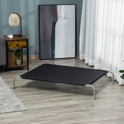 PawHut ? Lit pour chien grande taille métal textilène micro-perforé