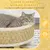 PawHut - Panier lit chien chat cosy H.24.5 cm - Beige