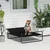 PawHut - lit chien surélevé appui-tête micro-perforé H.33 cm - noir PawHut - lit chien surélevé appui-tête micro-perforé H.33 cm - noir