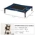 PawHut - Lit Camp Confort Pieds H.18 cm - Bleu