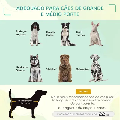 PawHut - Lit Chien/Chat XL Grand Confort H.20 cm - Gris