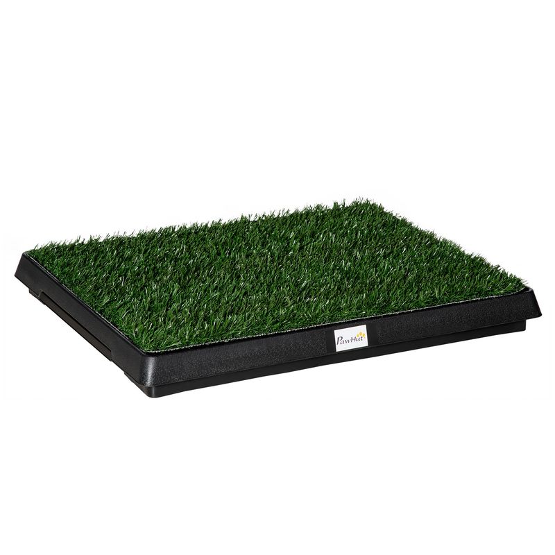 PawHut - litière portable tiroir H.6 cm - vert