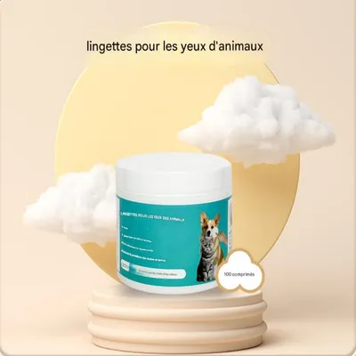 FurryFusion Lingettes pour le soin des yeux des animaux, 100 unités