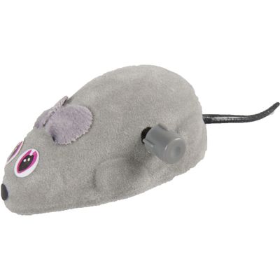 Jouet souris Xavier 10.5 cm grise pour chat