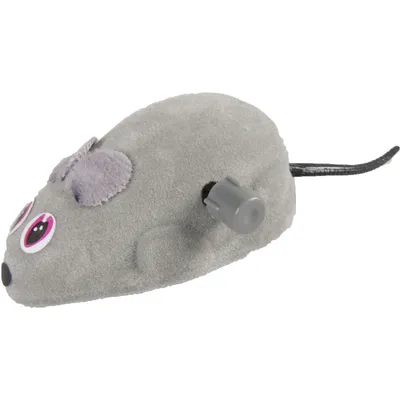Jouet souris Xavier 10.5 cm grise pour chat