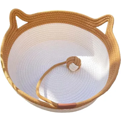 UAMLY Lit pour chat en corde tressée