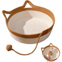 UAMLY Lit pour chat en corde tressée