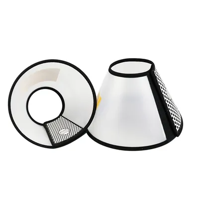 UAMLY Collerette en Plastique Protecteur de Cou Réglable pour Chien