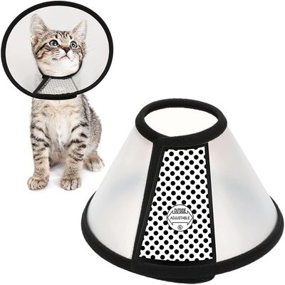 UAMLY Collerette en Plastique Protecteur de Cou Réglable pour Chien