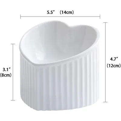 UAMLY Gamelle Chat Surélevée et Inclinée