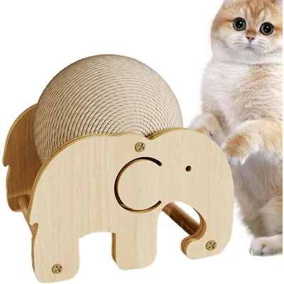 UAMLY Jouet pour chat en forme de balle en sisal UAMLY Jouet pour chat en forme de balle en sisal