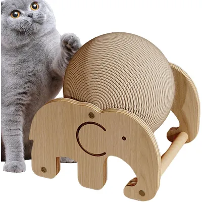 UAMLY Jouet pour chat en forme de balle en sisal