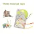 UAMLY Jouets en peluche souris pour chats