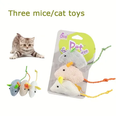 UAMLY Jouets en peluche souris pour chats