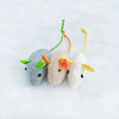 UAMLY Jouets en peluche souris pour chats