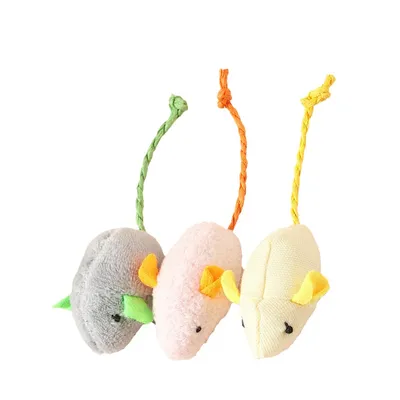 UAMLY Jouets en peluche souris pour chats