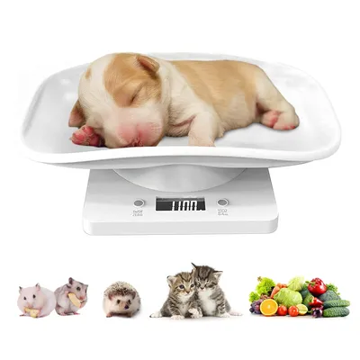 UAMLY Balanza digital para animales pequeños con pantalla LCD