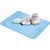UAMLY Matelas de couchage rafraîchissant en soie glacée pour chat