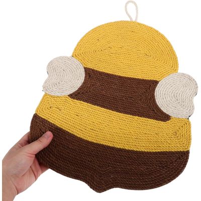UAMLY Alfombrilla rascadora para gatos Bee Cat