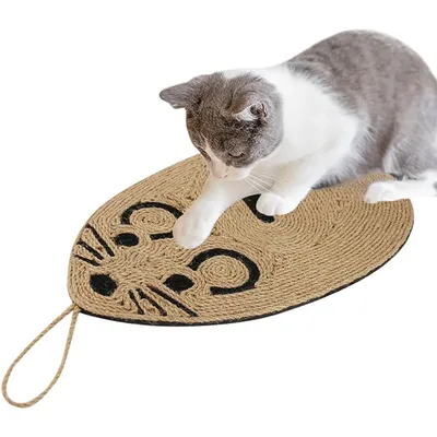 UAMLY Tapis de pattes de chat en sisal pour souris