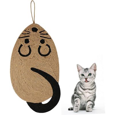 UAMLY Alfombrilla de sisal con forma de pata de gato para ratones