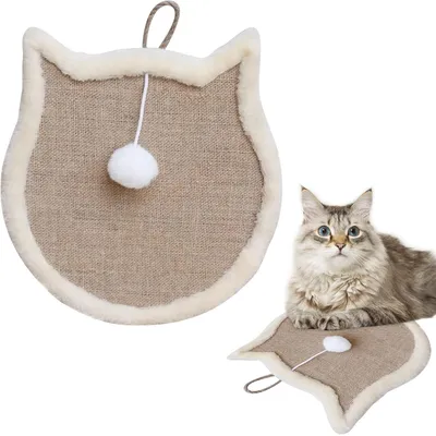 UAMLY Tapis à gratter en forme de tête de chat