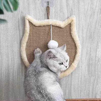 UAMLY Tapis à gratter en forme de tête de chat