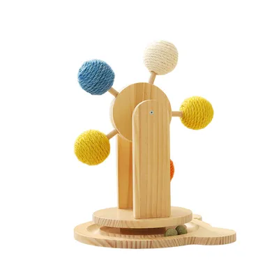 UAMLY Juguete interactivo para gatos con pista de bolas