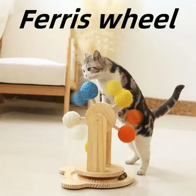 UAMLY Juguete interactivo para gatos con pista de bolas