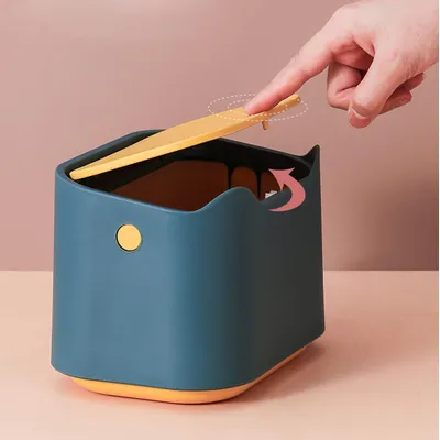 UAMLY Mini-poubelle à litière pour chat