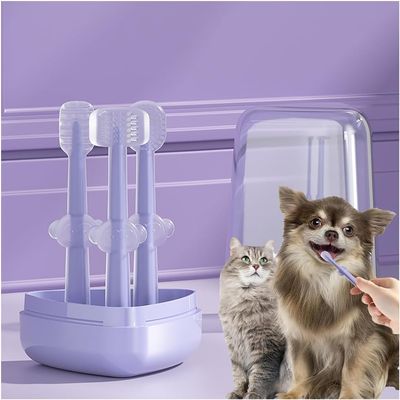 UAMLY Cepillo de dientes de silicona para gatos