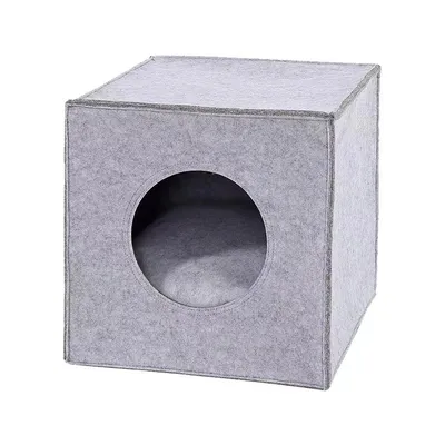 UAMLY Una cueva de fieltro para gatos con cojín