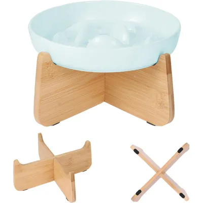 UAMLY Mangeoire surélevée pour chat